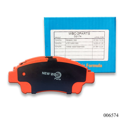 New WBC Brake Pad, Ceramic, D2174, 04465-52090, for Toyota Sienna