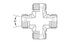 SS-5096S-06 | 06 mm tube (M14x1.5 thread) DIN Union Cross (096897)