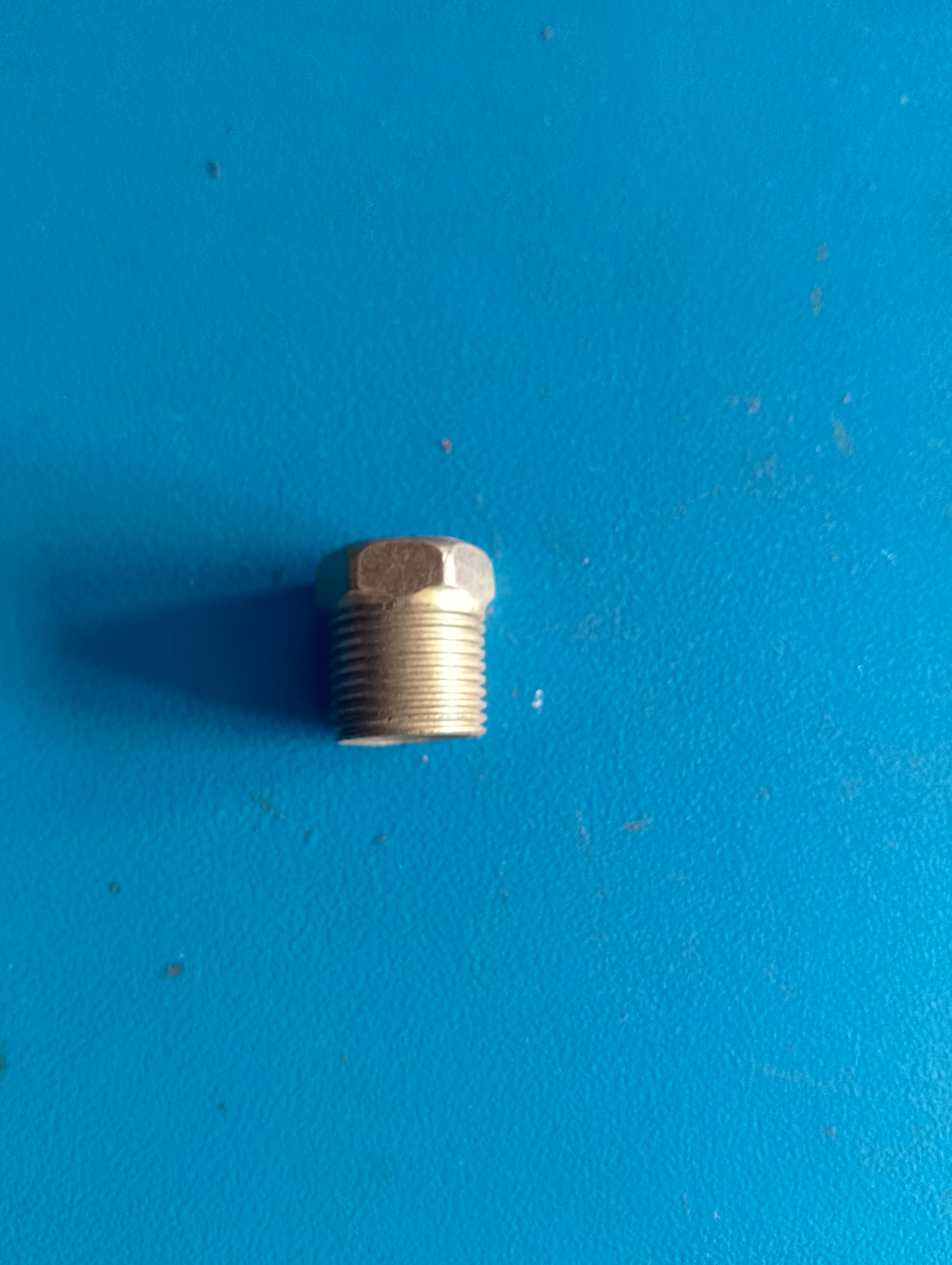 Brass Pipe Fitting Reducer Adapter, WPR, 1/4 Inch NPT Female X 3/8 Inch NPT Male - Inner: 12 mm, Outer: 16 mm