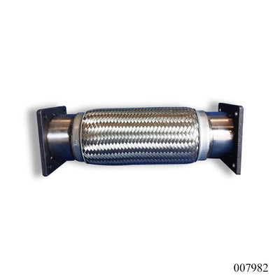 WPR Exhaust Pipe, 4x15 Inch, 2-Layer, No Inner Braid