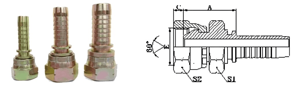 WPR 22612D-12-12 Hose Fitting