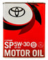 Motor Oil, TOYOTA, 4 Liter, GENUINE, 08880-13705, SP GF-6 5W-30 (116228)