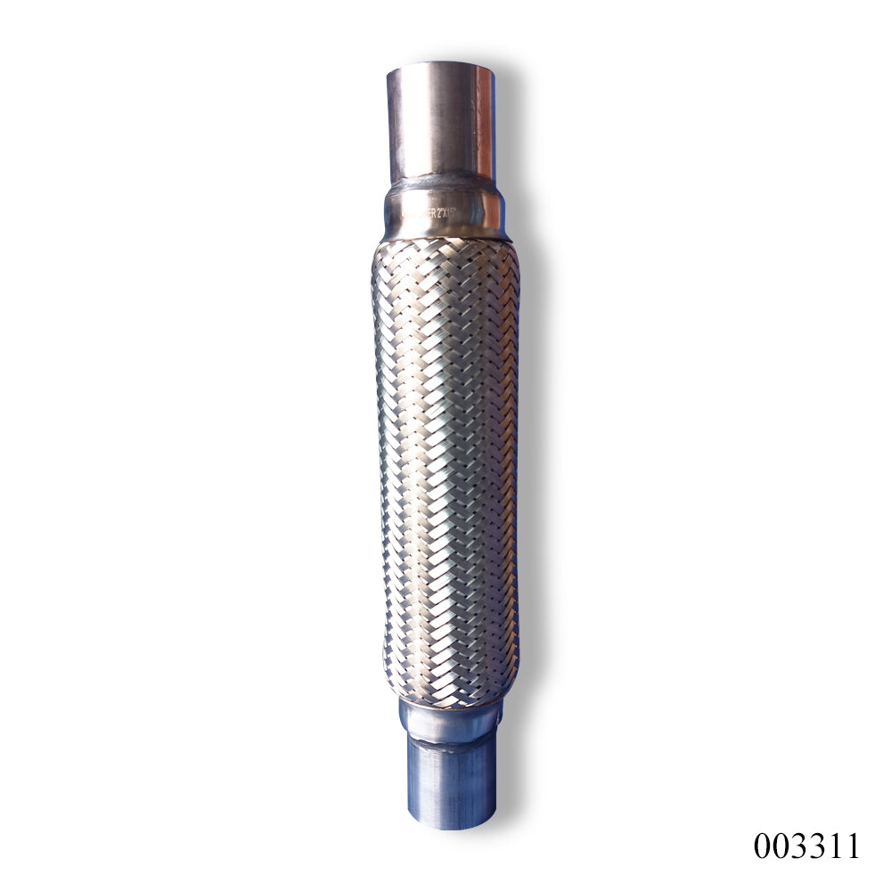 WPR Exhaust Pipe, 2"x15", 3-Layer, Durable Inner Braid