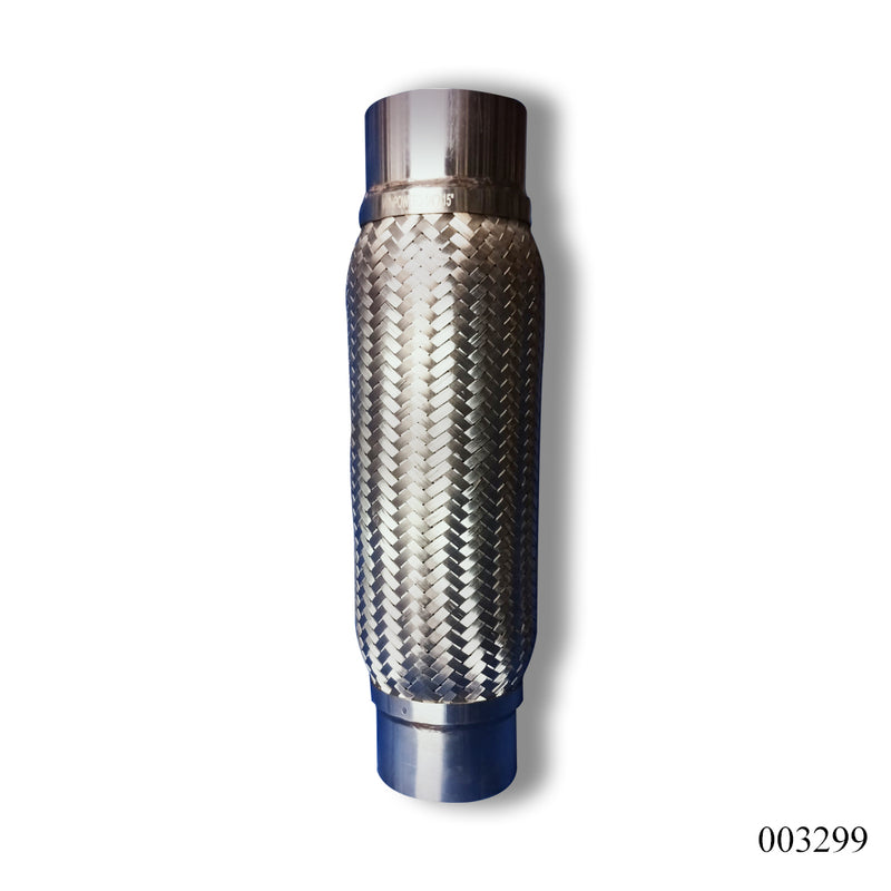 ท่อไอเสีย WPR 3 1/4 นิ้ว x 15 นิ้ว (OD89 X 291/383) ไม่มีเปียด้านใน 2 ชั้น 83 มม. x 89 มม. x 383 มม. (003299)