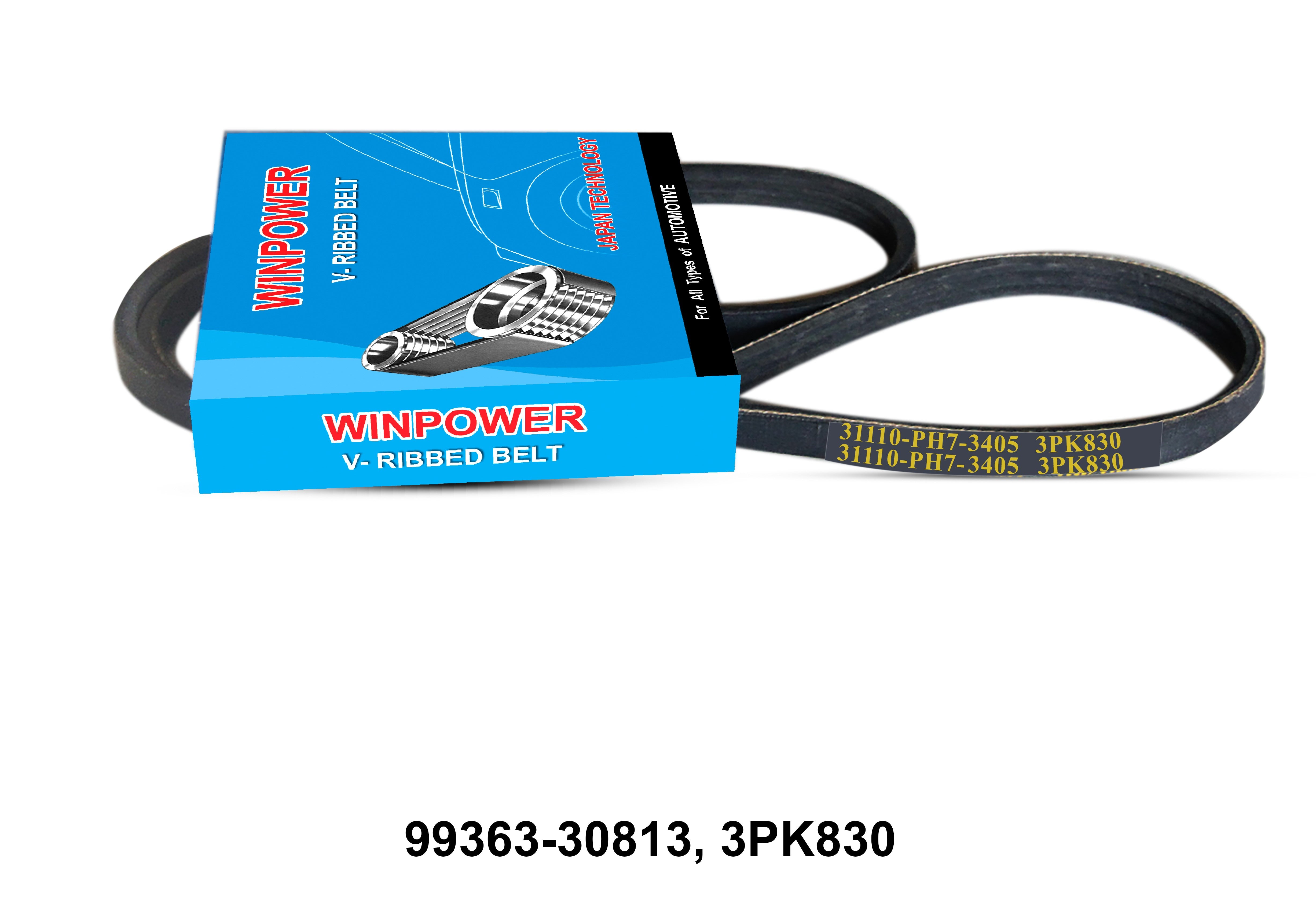 WINPOWER, V-Ribbed Belt, 99363-30813,  3PK830