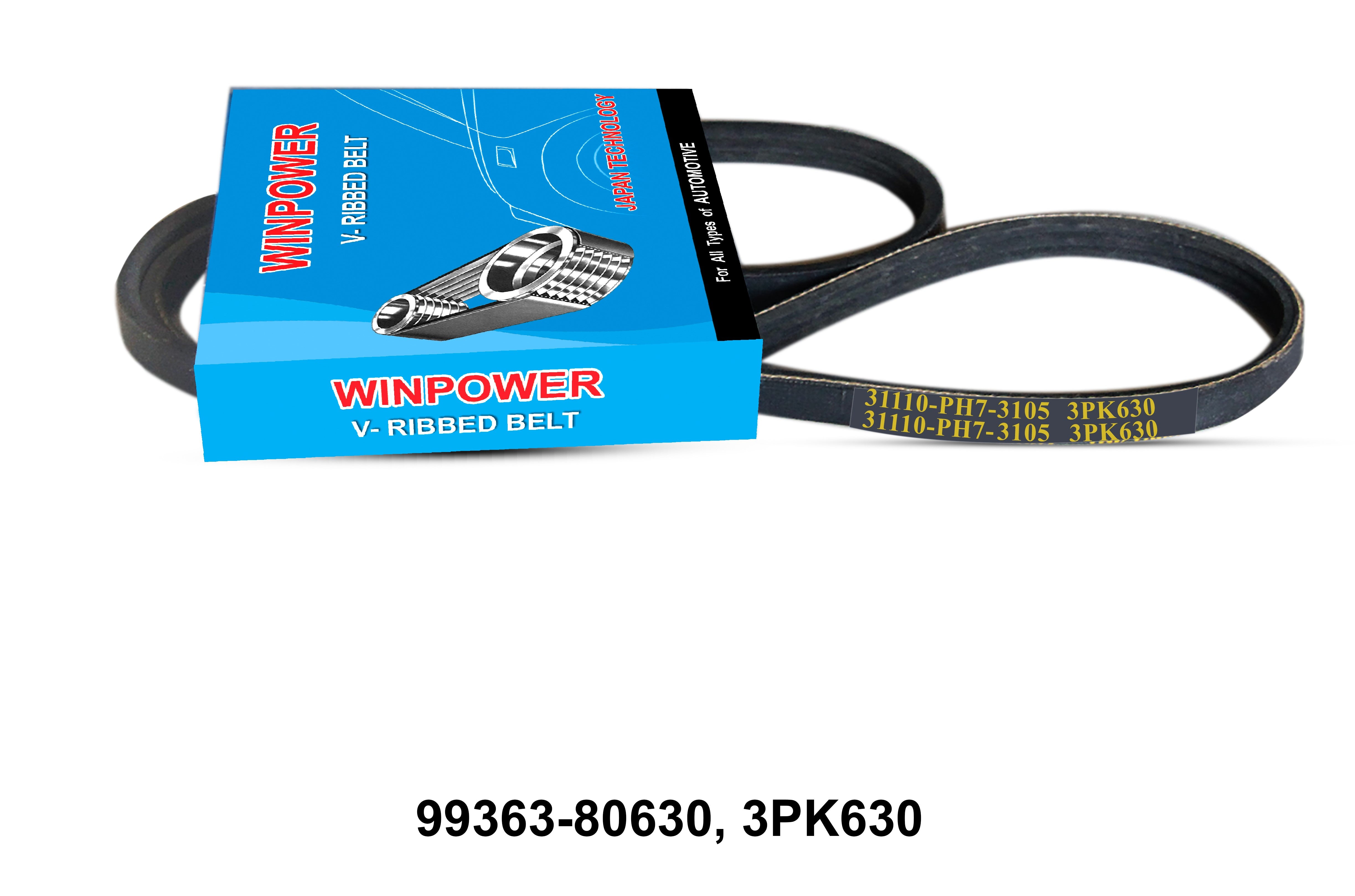 WINPOWER V-Ribbed Belt 99363-80630 3PK630