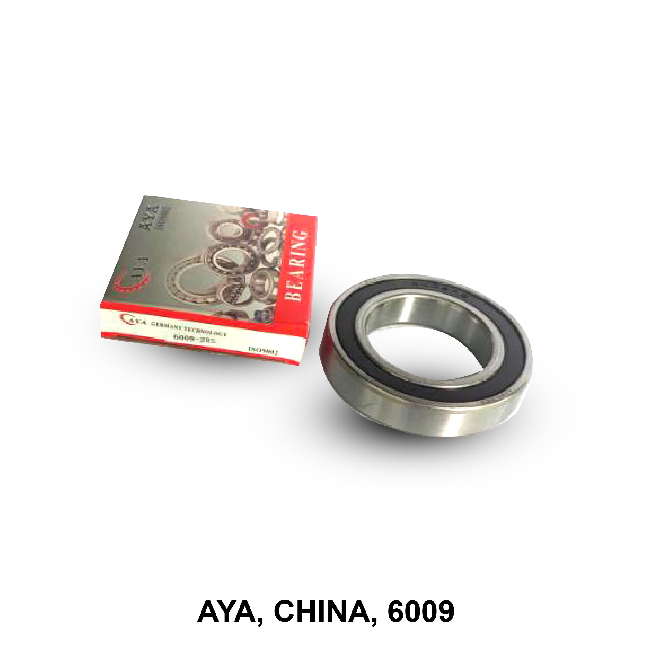 AYA, Deep Groove Ball Bearing, China, 6009, 2RS