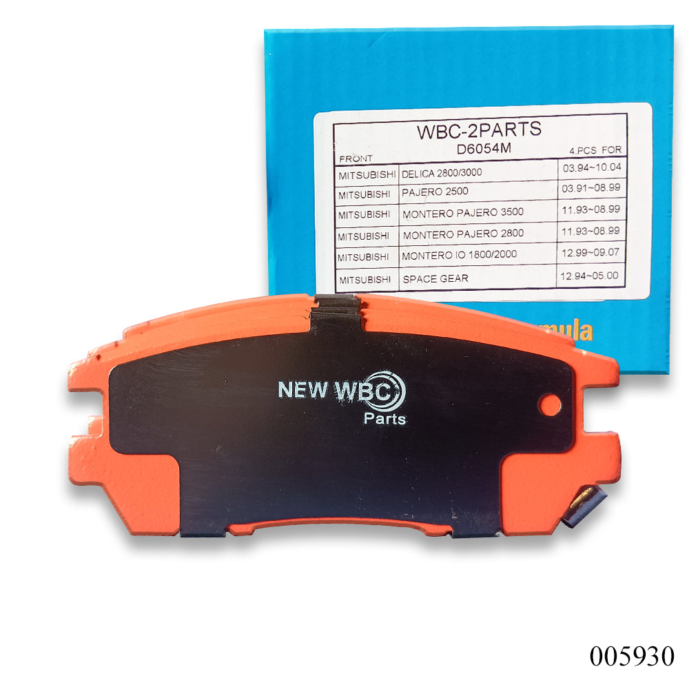 New WBC Brake Pad, Ceramic, D6054, MR389572, for Mitsubishi Pajero