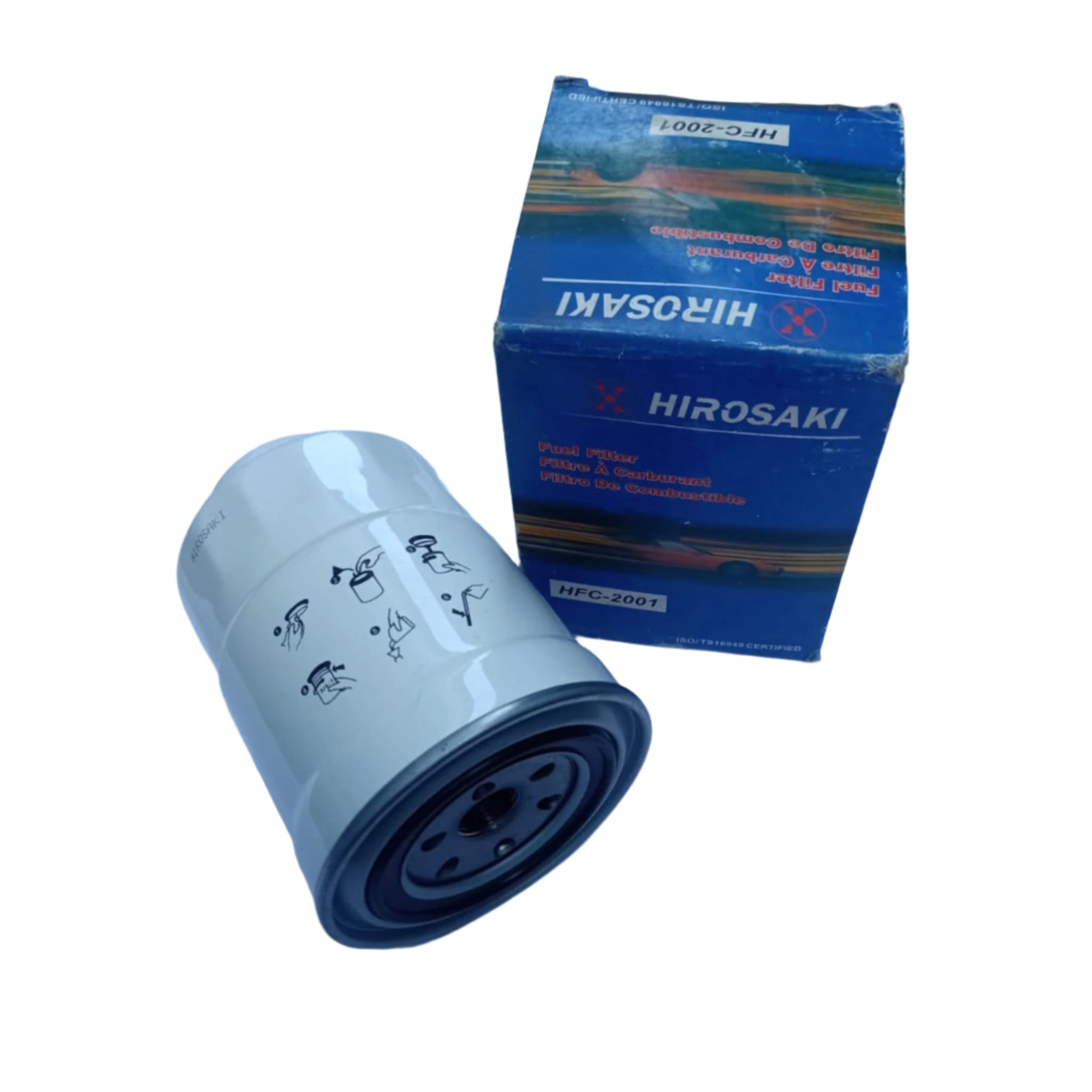 กรองน้ำมันเครื่อง HIROSAKI, 16403-59E00, HFC-2001 (006553)