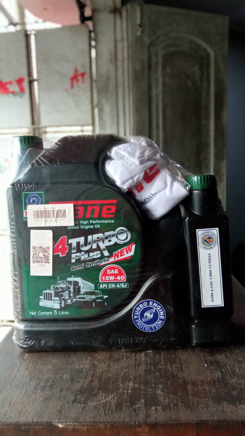 TRANE Engine Oil, 15W40, CH-4, S4 Turbo Plus, 5L+1L