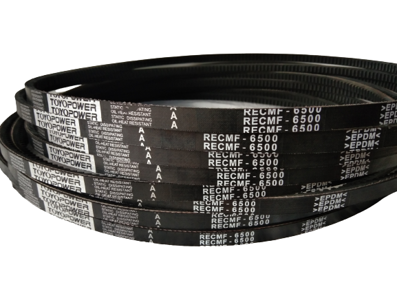 TOYOPOWER Raw Edge Cogged V-Belt RECMF-6500 For Mitsubishi Canter