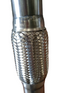 WPR Exhaust Pipe, 2.4"x10.7", 2-Layer, No Inner Braid, Durable Design