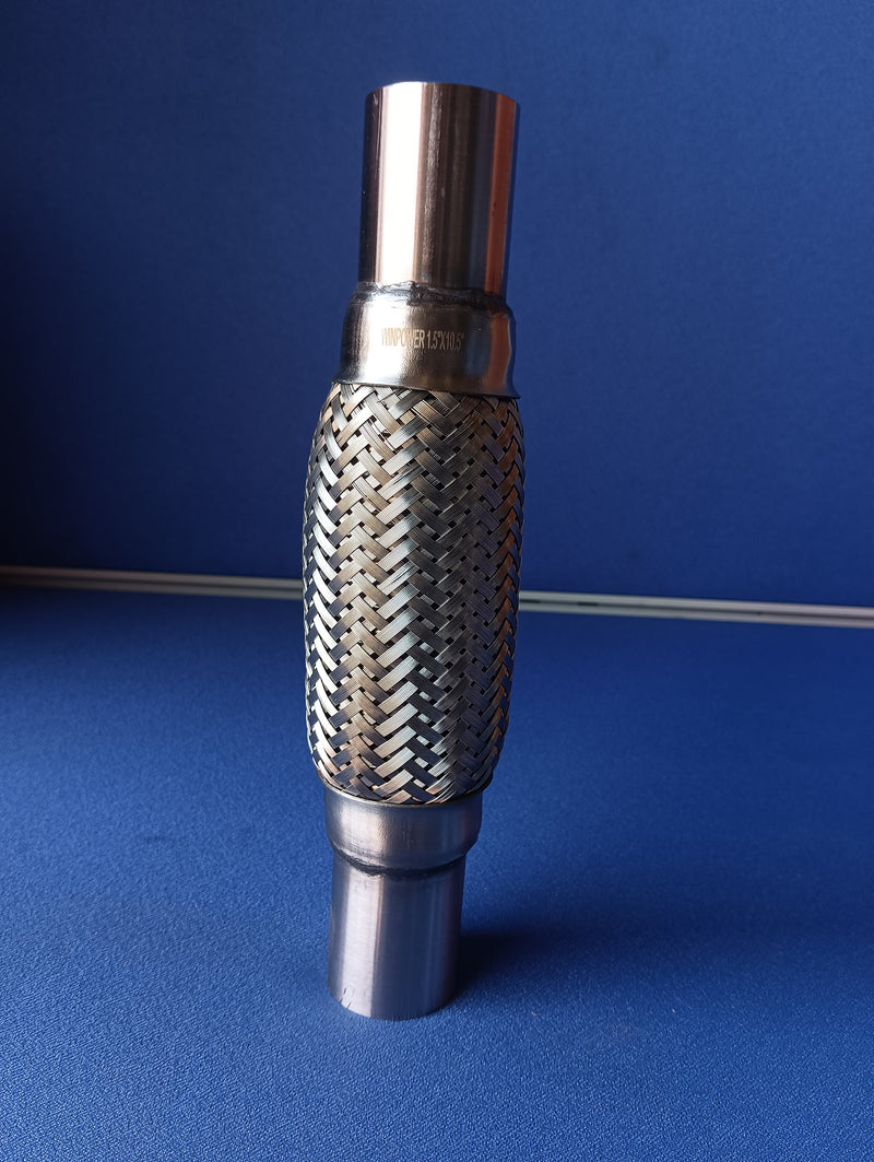 WPR Exhaust Pipe 1.5"x10.5" 3-Layer With Inner Braid
