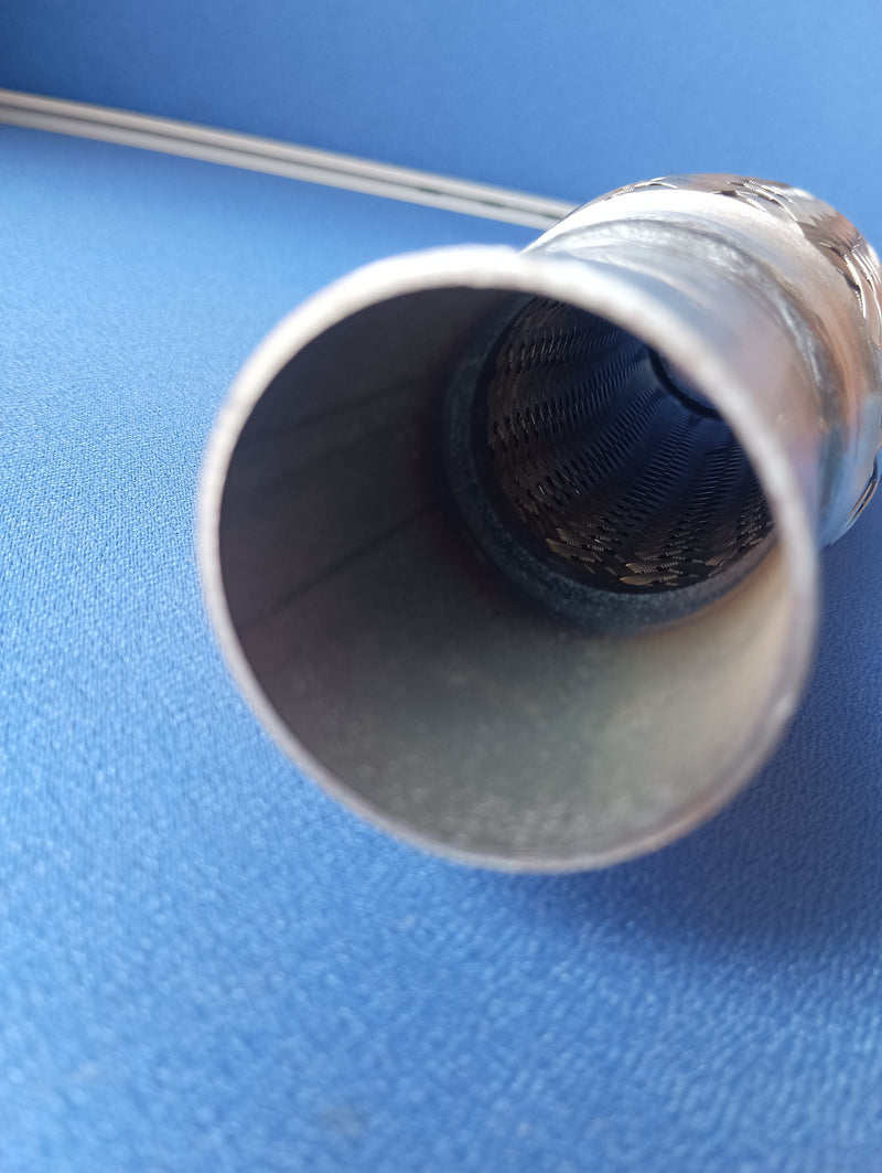 WPR Exhaust Pipe 1.5"x10.5" 3-Layer With Inner Braid