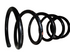 Coil Spring, W/O, MR374285, MITSUBISHI, PRJERO IO, REAR LH/RH (122117)