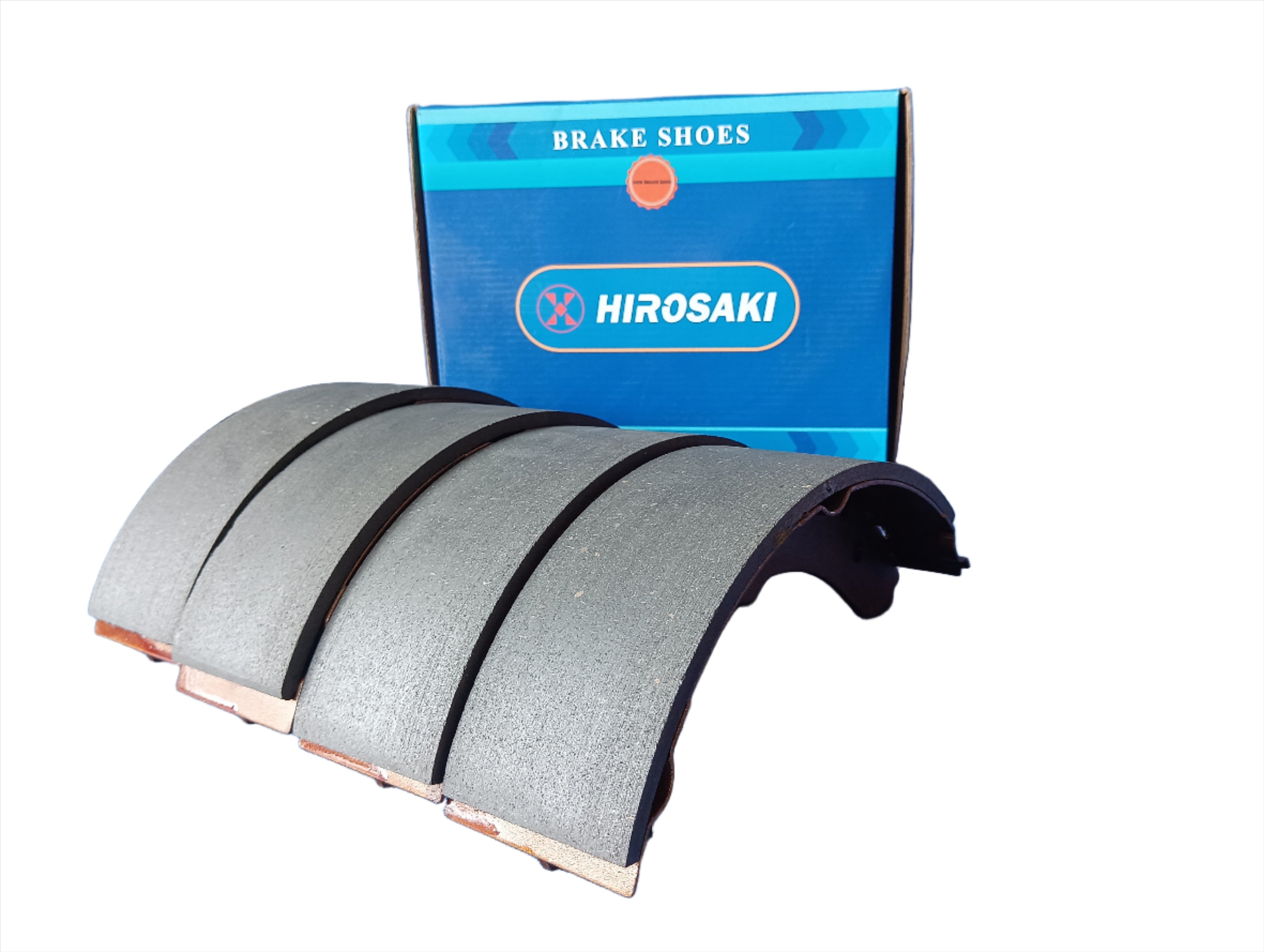 HIROSAKI Classic Brake Shoes K2296, Fits Toyota Dyna and Land Cruiser (SEMI-METALLIC)