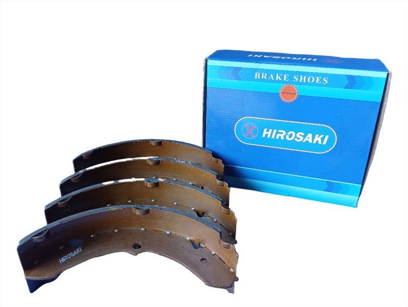 HIROSAKI Classic Brake Shoes K2296, Fits Toyota Dyna and Land Cruiser (SEMI-METALLIC)
