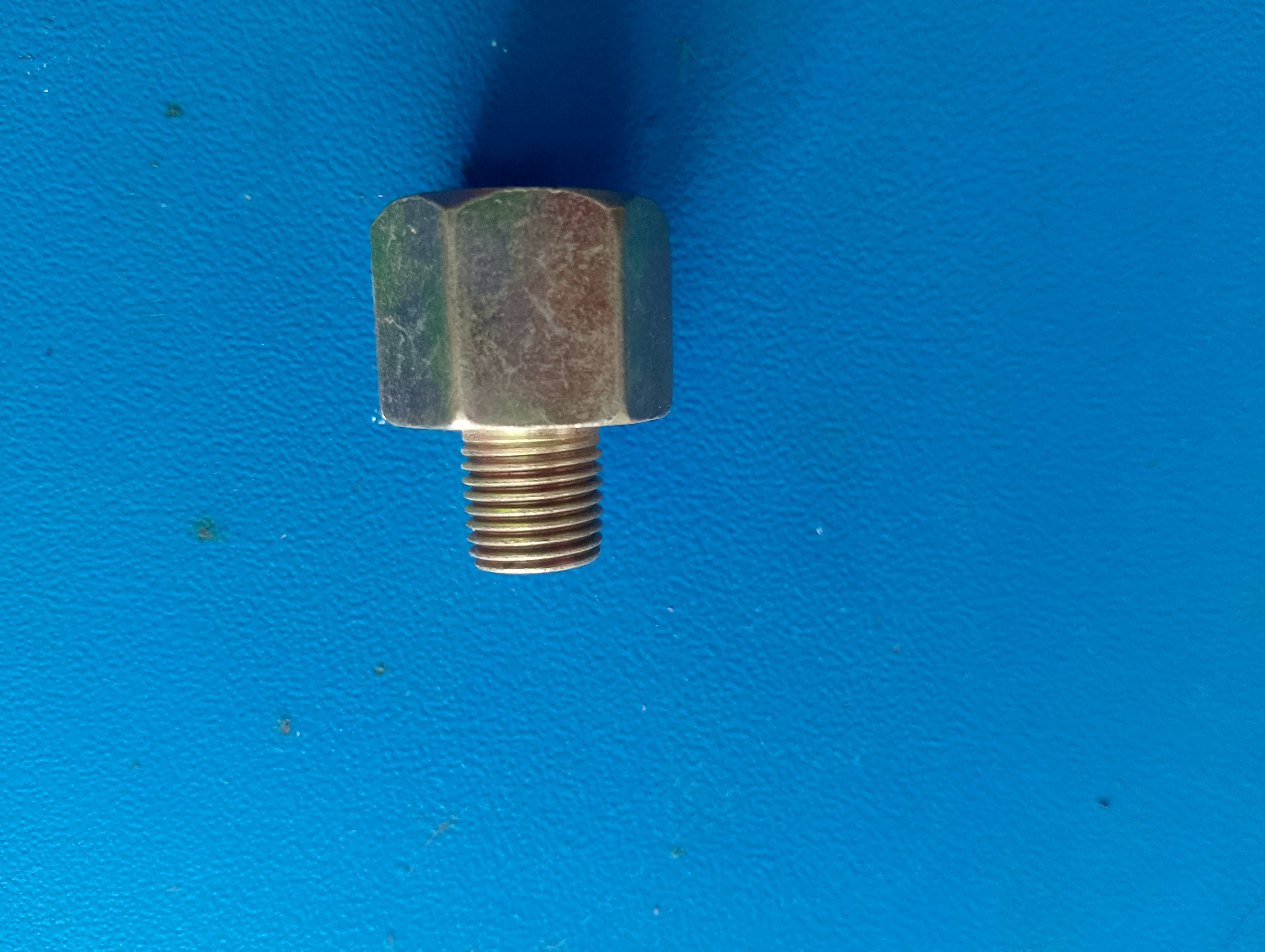 WPR, Brass Pipe Fitting Reducer Adapter, 1/2 Inch NPT Female X 1/4 Inch NPT Male - Inner: 19 mm, Outer: 13 mm