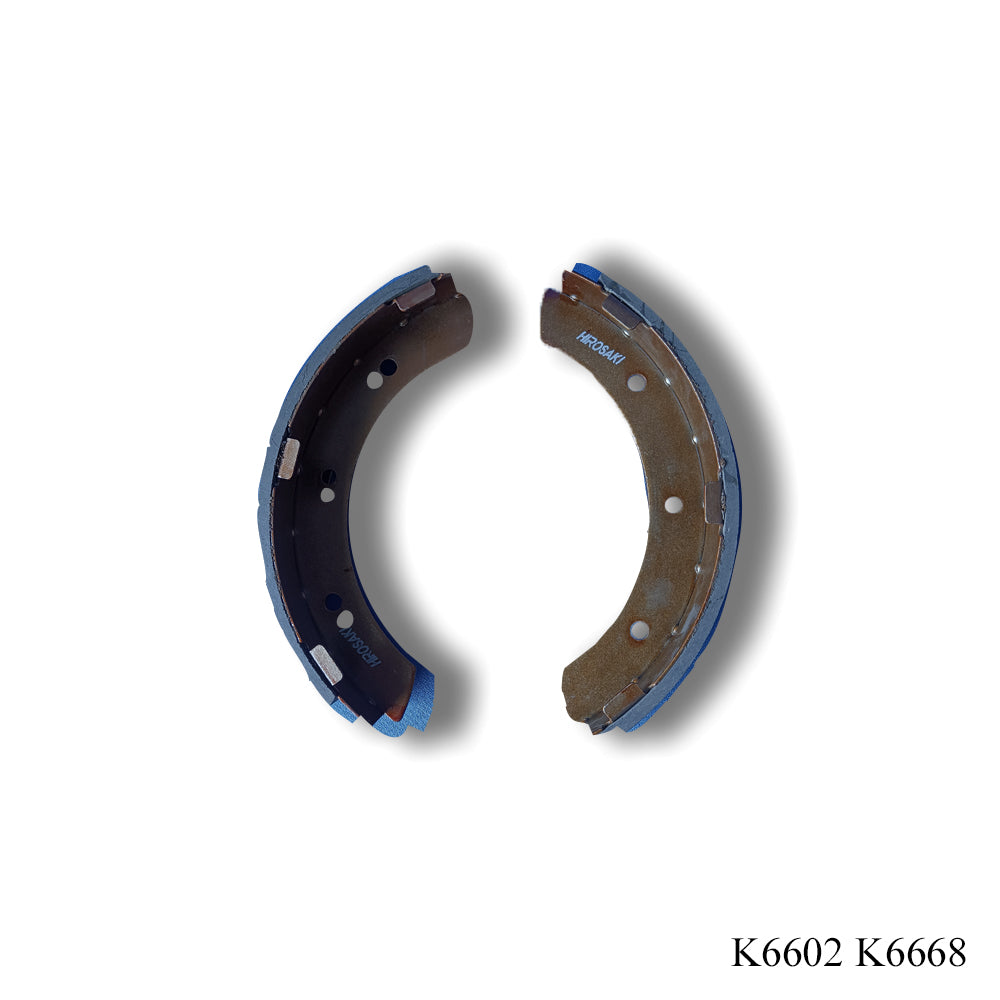 HIROSAKI Classic Brake Shoes, K6602, Fits Mitsubishi Canter, MB060102, Semi-Metallic