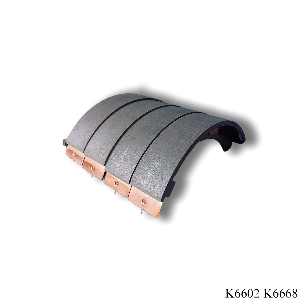 HIROSAKI Classic Brake Shoes, K6602, Fits Mitsubishi Canter, MB060102, Semi-Metallic