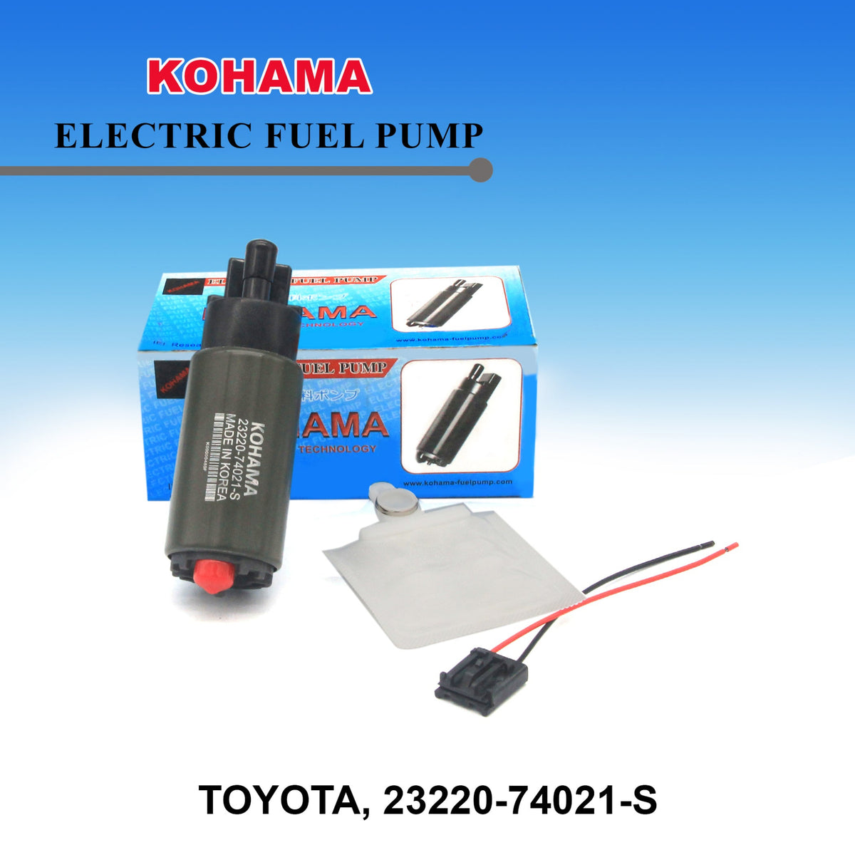 KOHAMA In-Tank Fuel Pump 23220-74021 Small Pin for Corolla — Win Store