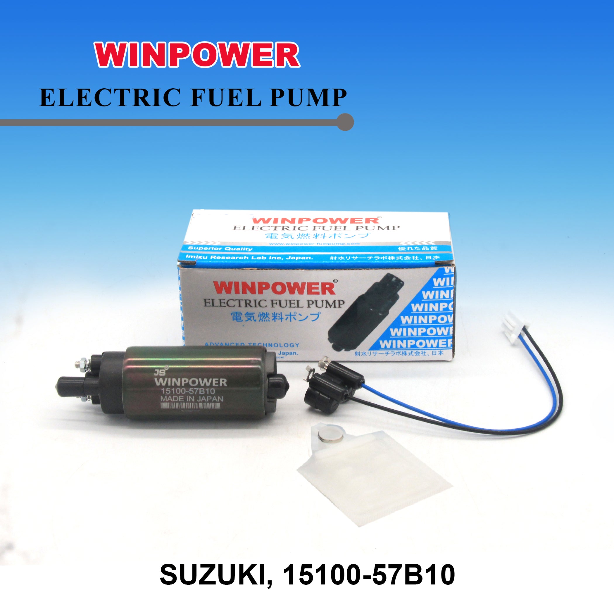 WINPOWER In-Tank Fuel Pump, 15100-57B10, for Suzuki Vitara and More