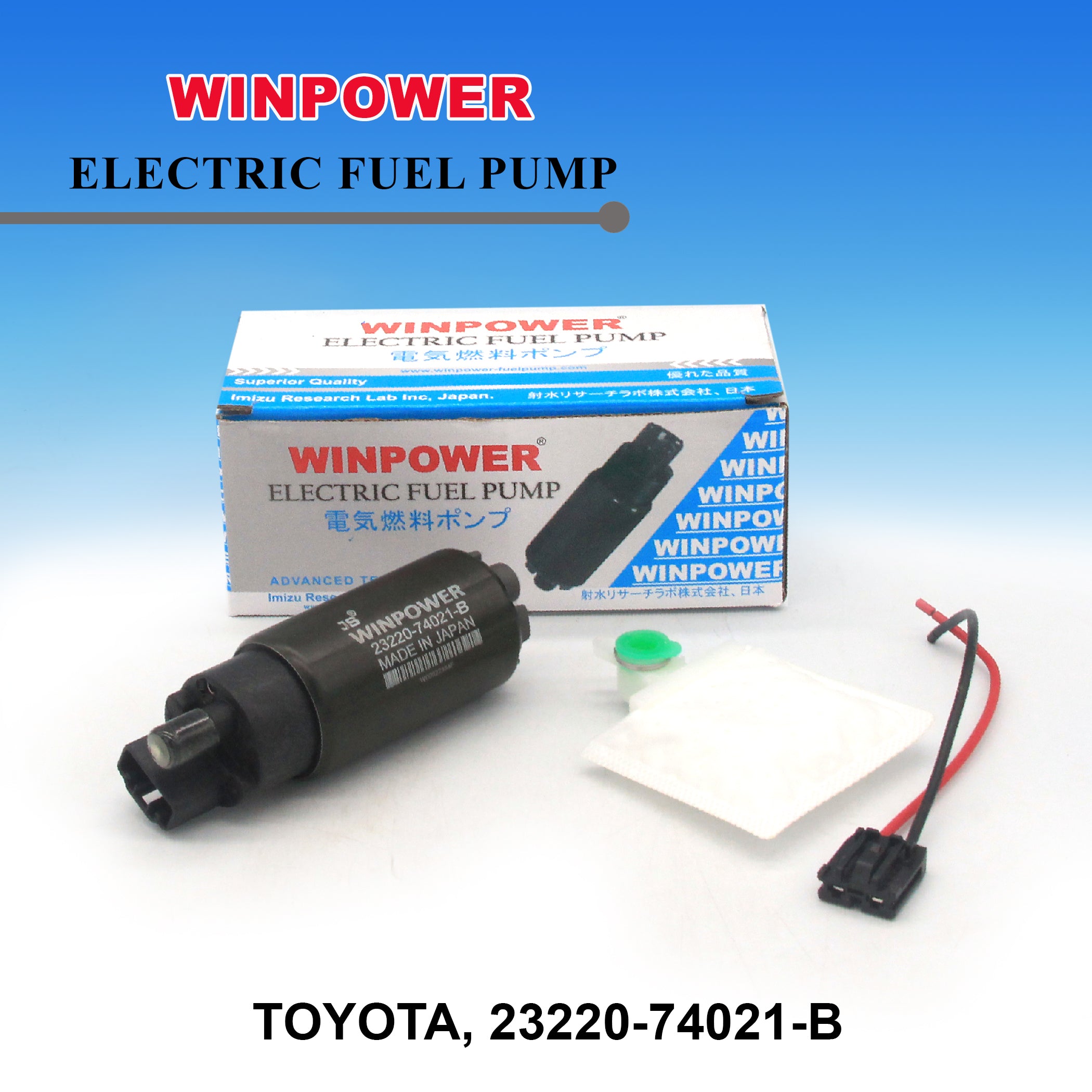 WINPOWER In-Tank Fuel Pump, 23220-74021, Toyota Crown (Big Pin)