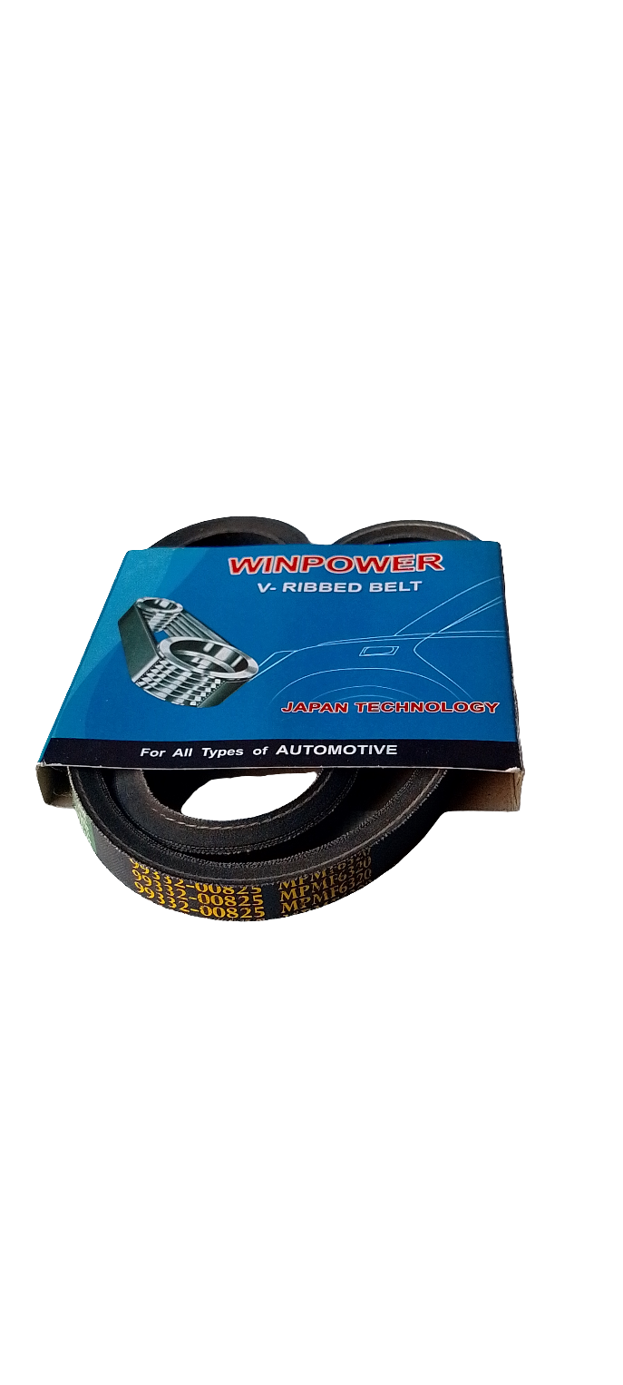 WINPOWER Raw Edge Multi-Ply V-Belt (MPMF), 99332-00825, MPMF6320, for Toyota