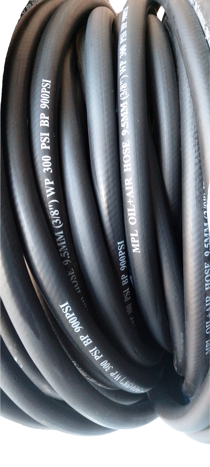 MPL 3/8" Air & Oil Hose | Black, 100m Roll