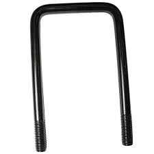 U Bolt, (Square), MT, 14mmx64mmx10", (Black Bake Colour) (122271)
