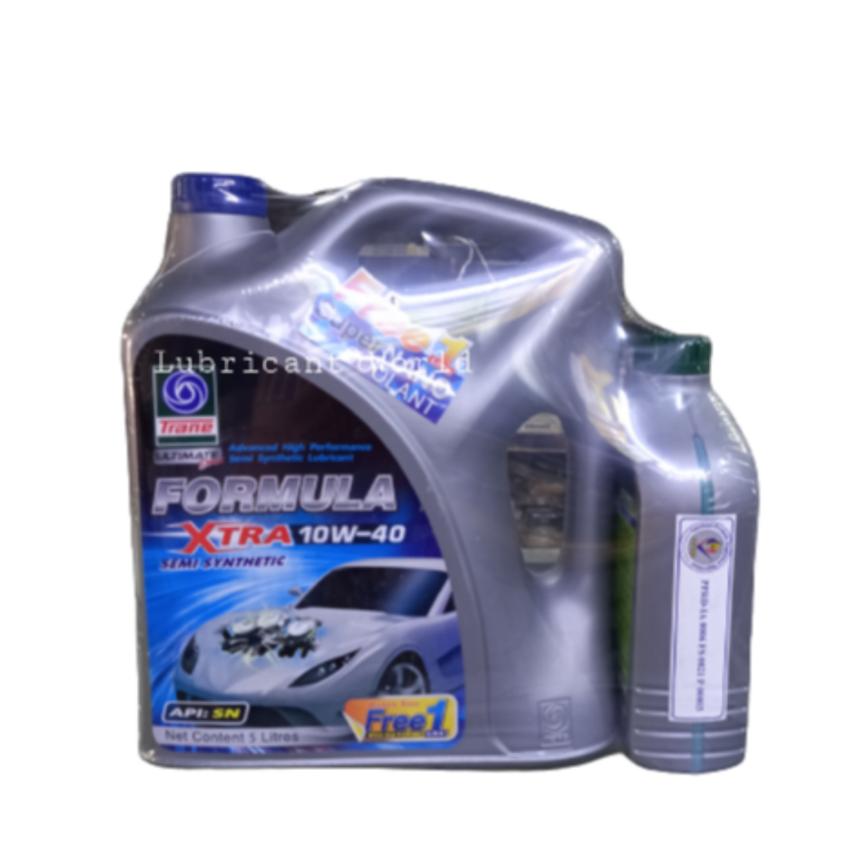 TRANE Engine Oil, FORMULA EXTRA, SAE 10W40, SEMI SYNTHETIC, SN/CF, 5 Li