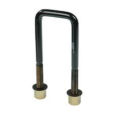 U Bolt, (Square), MT, 14mmx64mmx6", (Black Bake Colour) (122267)