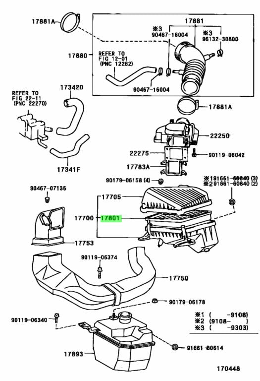 JS Air Filter – A176J (Toyota OEM 17801-11090