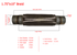 WPR Exhaust Pipe, 1.75"x10", 3-Layer, Inner Braid, Durable & Heat-Resistant