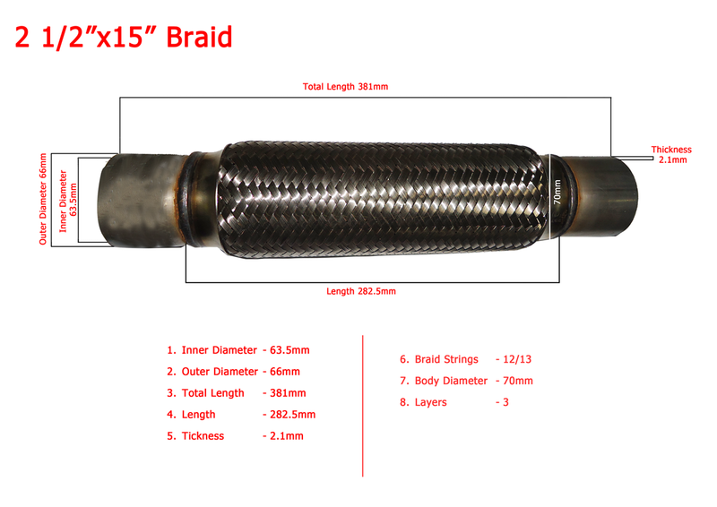 အိတ်ဇောပိုက်၊ WPR၊ 2-1/2 လက်မ x15 လက်မ (ID63.5x282/382)၊ အတွင်းဘက်မြီးထိုး၊ အလွှာသုံးလွှာ (003303)