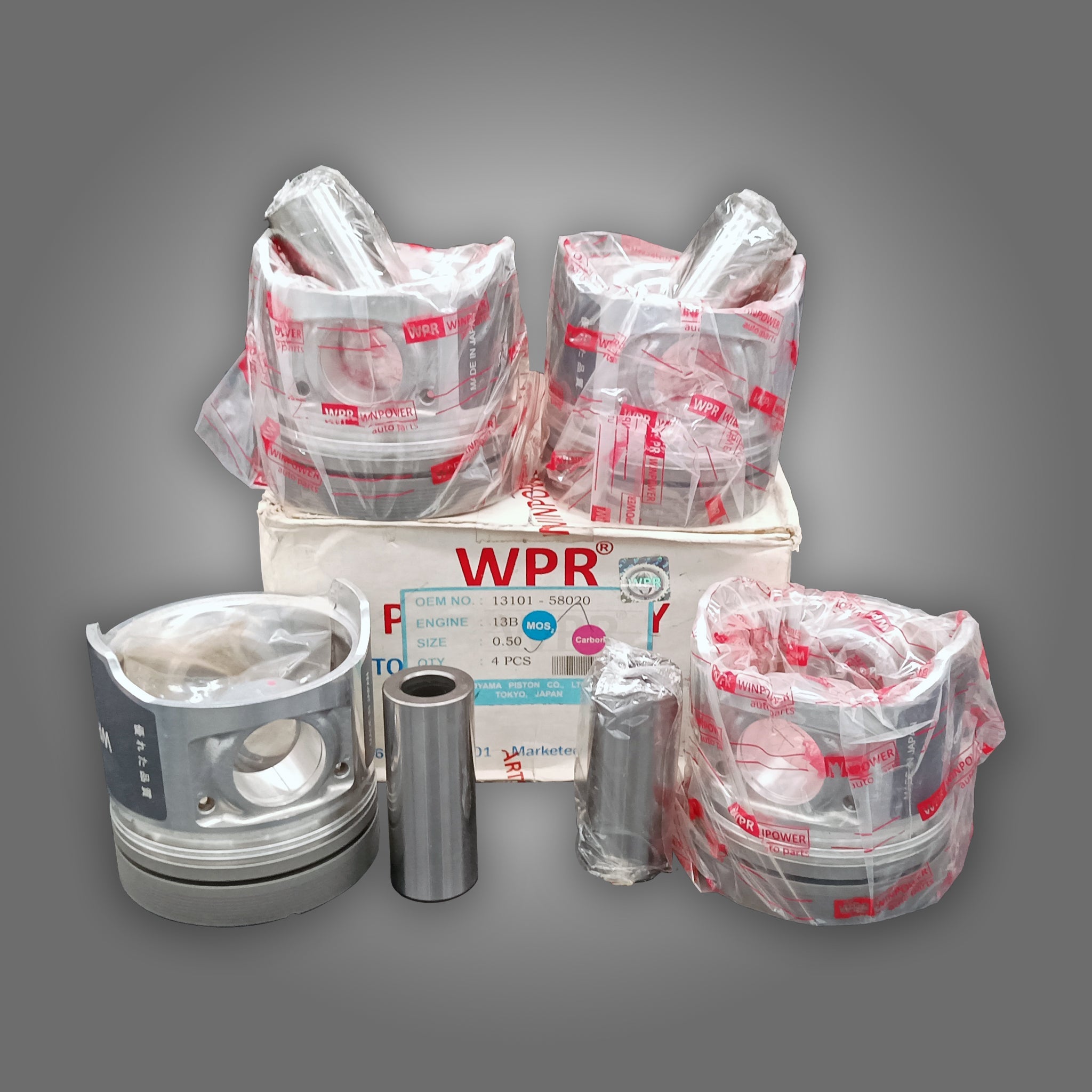 Piston W/Pin, WPR, 13B, STD, 13101-58020, 23156 (004633) - Win Store
