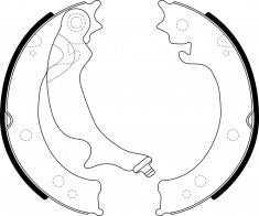 NIBK, Brake Shoes, 52033008, FN0734, CHEVROLET