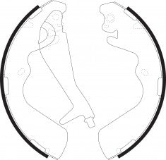 ผ้าเบรก NIBK, BS5047, FN0595, BENDIX AUS (017468)