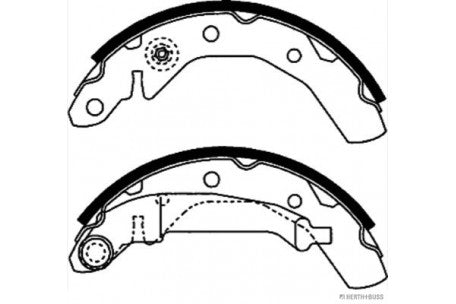 ဘရိတ်ဖိနပ်၊ HERTH+BUSS၊ 96446178၊ J3500905၊ Chery (079040)