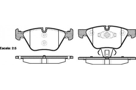 REMSA, Brake Pads, 34 11 2 288 856, 1052.10, BMW