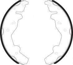 NIBK, Brake Shoes, 0K011-26-38Z, FN11825, KIA