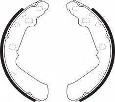 NIBK, Brake Shoes, 04495-87206-000, FN0025, DAIHATSU