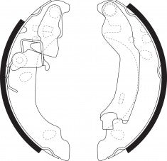 NIBK, Brake Shoes, 77362491, FN0586, FIAT