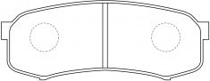 NIBK Brake Pad Ceramic, D2090, 04466-60020, for Toyota Corolla