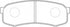 NIBK Brake Pad Ceramic, D2090, 04466-60020, for Toyota Corolla