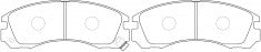 NIBK Brake Pad Ceramic, D6039, MB389542, for Mitsubishi Lancer