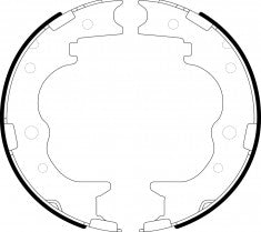 NIBK, Brake Shoes, 46540-37040, FN2320, DAIHATSU