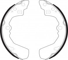 ผ้าเบรก NIBK, BS1682, FN0032, BENDIX AUS (016840)