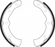 NIBK, Brake Shoes, 04494-87201-000, FN0026, DAIHATSU