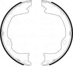 ဘရိတ်ဖိနပ်, NIBK, 04560 176AA, FN0714, CHRYSLER (017674)